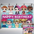 thumbnail image 1 of LOL Party Supplies Background Backdrop Taspestry Banner Post Decor Decorations, 1 of 7