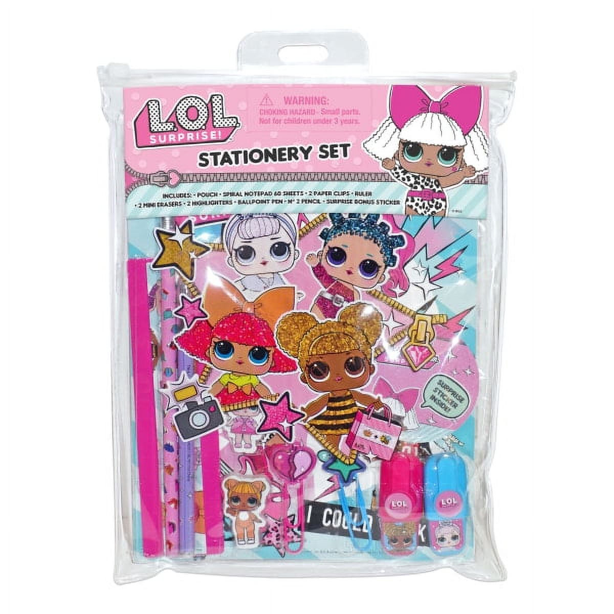 momoka's apron pink lol doll earring stickers (24 pairs) for birthday gift  party favors etc 