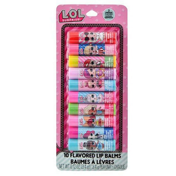LOL Surprise 10pk Lip Balm on Card