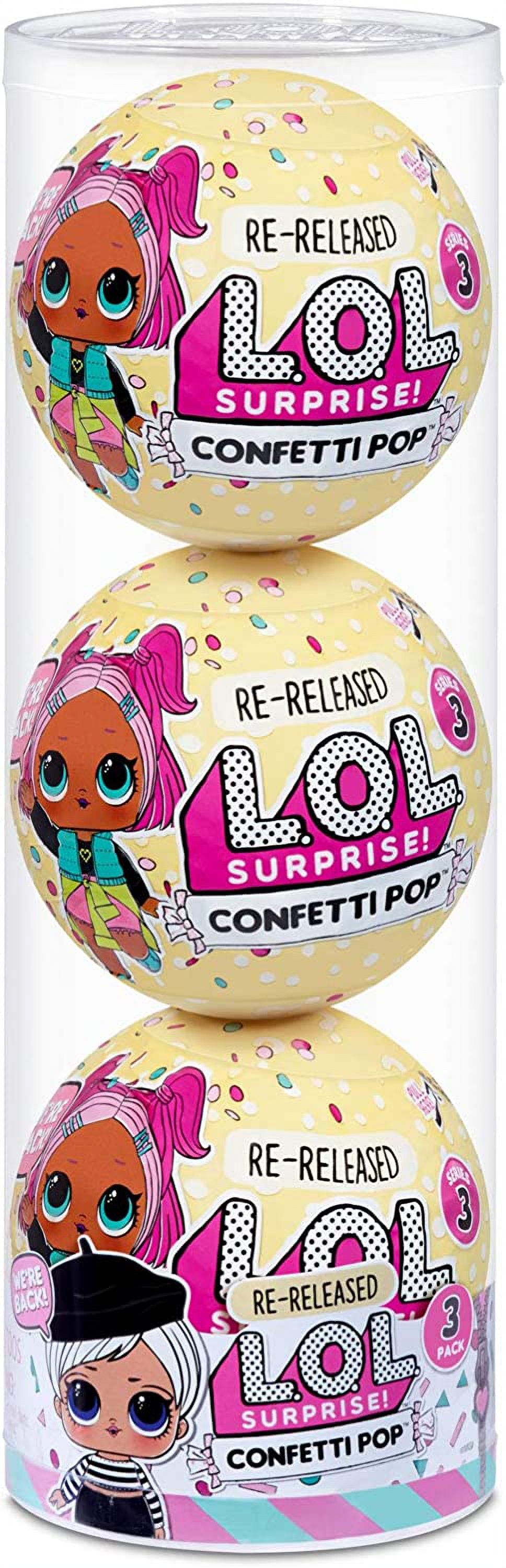 LOL Surprise 3-Pack Confetti- Beatnik Babe, Great Gift for Kids Ages 4 5 6+
