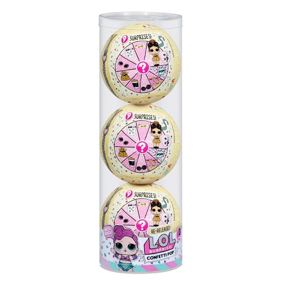 LOL Surprise 3-Pack Confetti- Waves, Great Gift for Kids Ages 4 5 6+