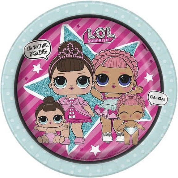 LOL Surprise! 7 Inch Dessert Plates [8 Per Package]