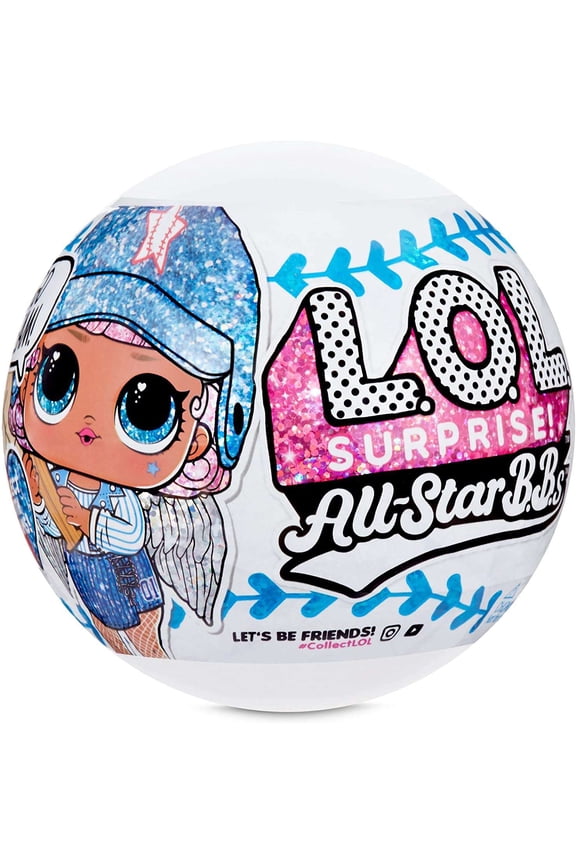LOL Surprise All Stars BBs Lucky Stars Mystery Pack (BLUE Baseball, 1 RANDOM Figure!)