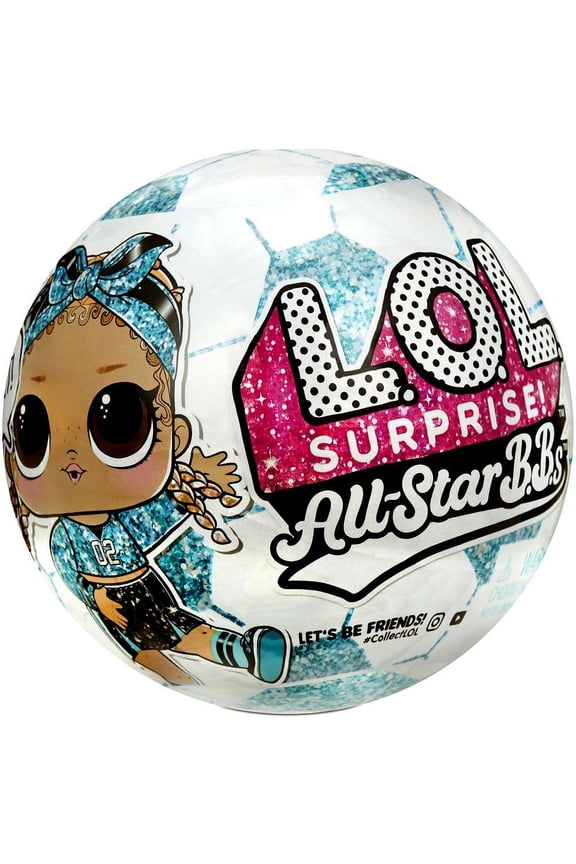 LOL Surprise All Stars BBs Series 3 Soccer Teal Rockets Mystery Pack (TEAL Team, 1 RANDOM Figure!)