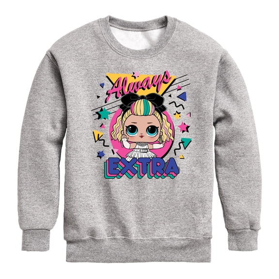 LOL Surprise! - Always Extra - Toddler And Youth Crewneck Fleece Sweatshirt