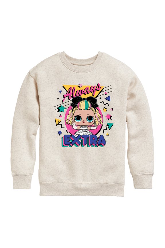 LOL Surprise! - Always Extra - Toddler And Youth Crewneck Fleece Sweatshirt