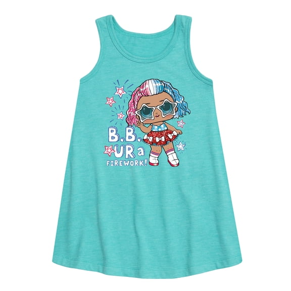 LOL Surprise! Americana - 4th of July - B.B. Ur A Firework - Toddler & Youth Girls A-line Dress