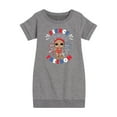 thumbnail image 1 of LOL Surprise! Americana - 4th of July - Fierce Freedom - Toddler & Youth Girls Fleece Dress, 1 of 5