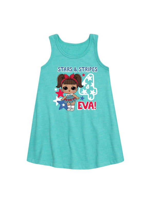LOL Surprise! Americana - 4th of July - Stars & Stripes 4 Eva - Toddler & Youth Girls A-line Dress