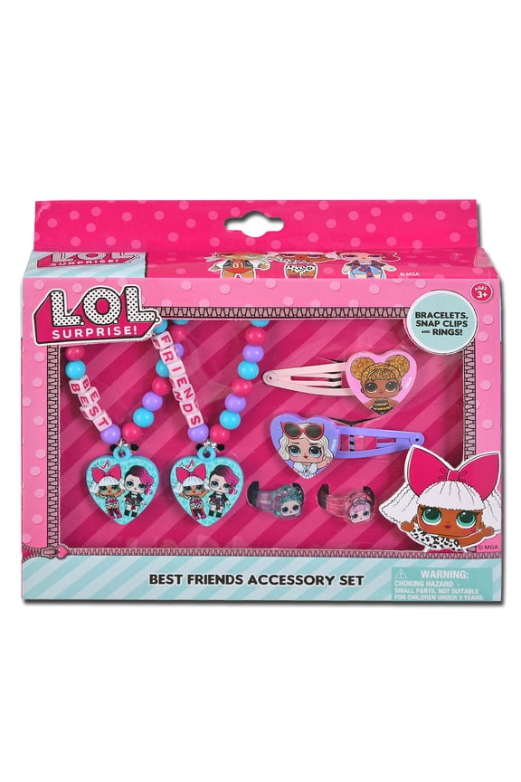LOL Surprise Best Friends Accessory Set with Bracelets and More - Featuring Queen Bee, Diva and Friends