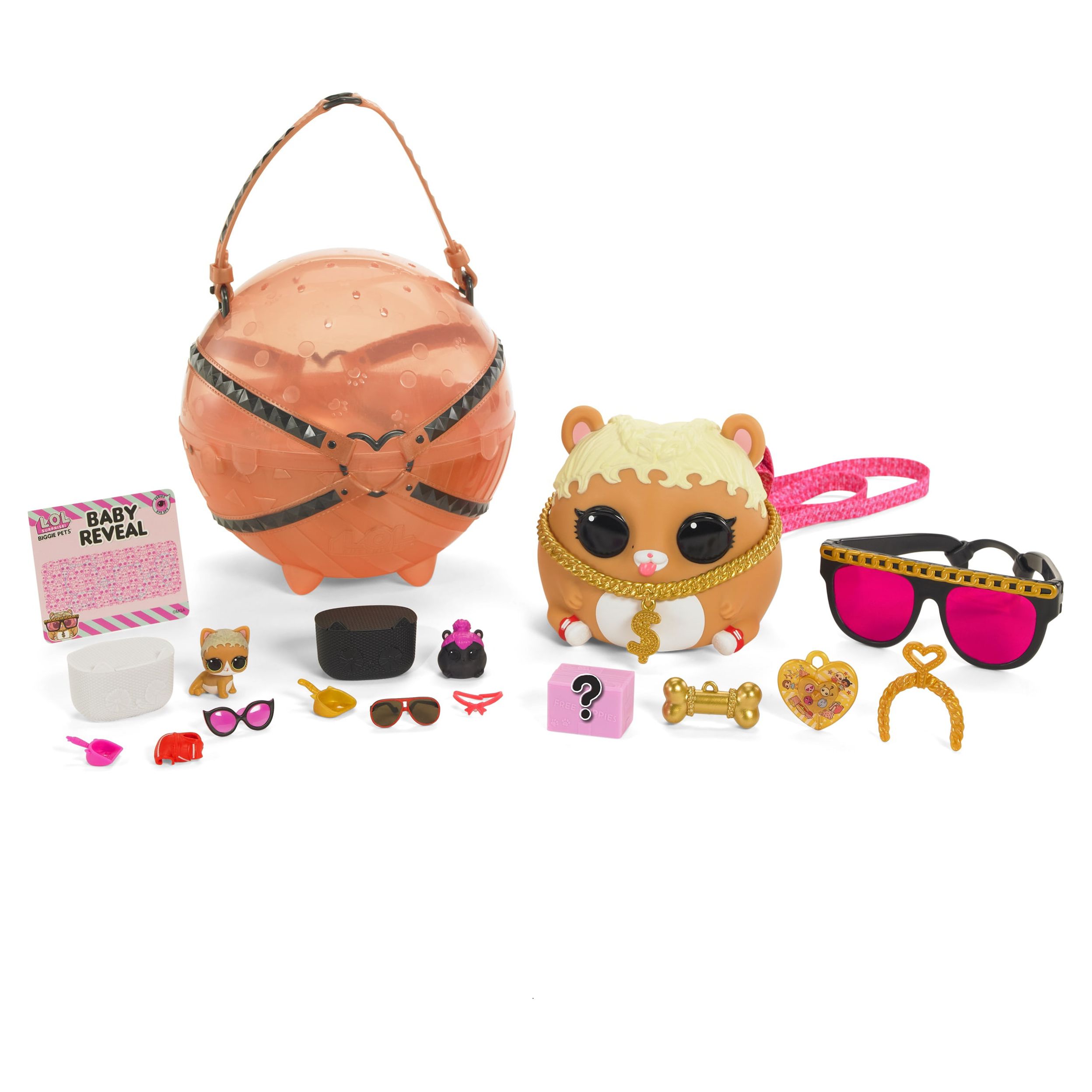 LOL Surprise Biggie Pets - M.C.Hammy Mini Backpack & Accessories, Great Gift for Kids Ages 4 5 6+ - image 1 of 5
