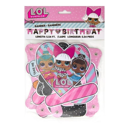 LOL Surprise Birthday Banner, 5.54 ft, 1ct