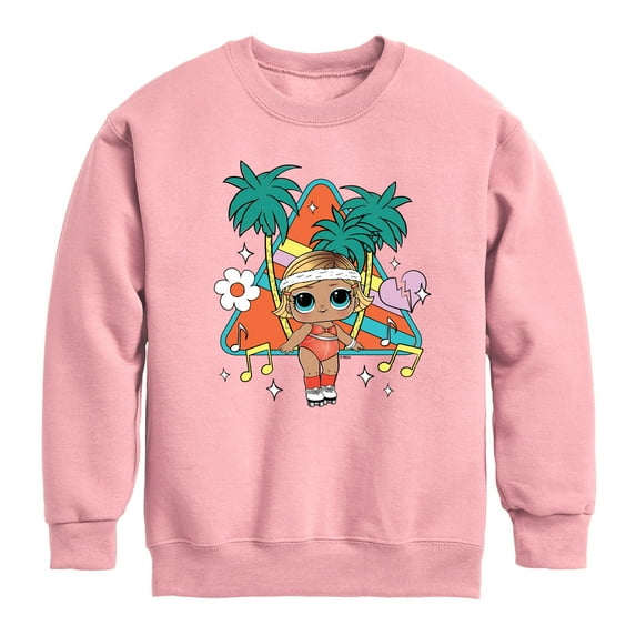 LOL Surprise! - Boogie Babe Palm Trees - Toddler And Youth Crewneck Fleece Sweatshirt