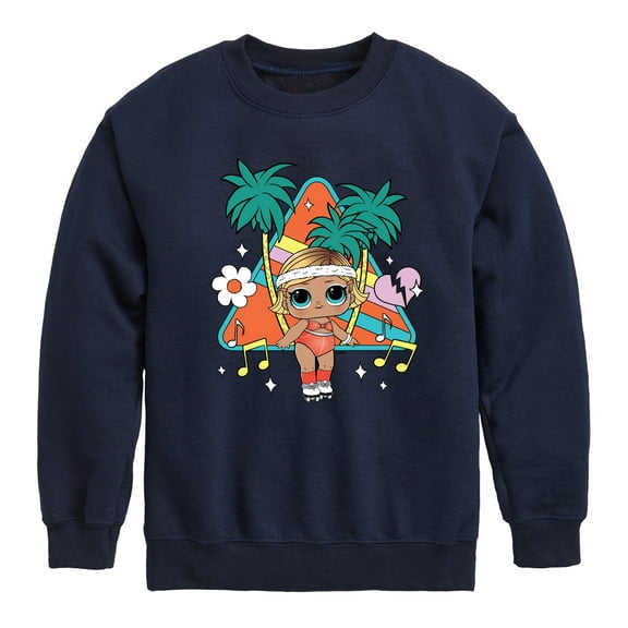 LOL Surprise! - Boogie Babe Palm Trees - Toddler And Youth Crewneck Fleece Sweatshirt