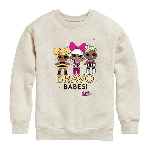 LOL Surprise! - Bravo Babes - Toddler And Youth Crewneck Fleece Sweatshirt