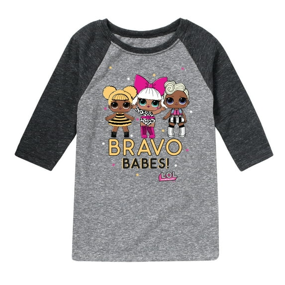 LOL Surprise! - Bravo Babes - Toddler And Youth Raglan Graphic T-Shirt
