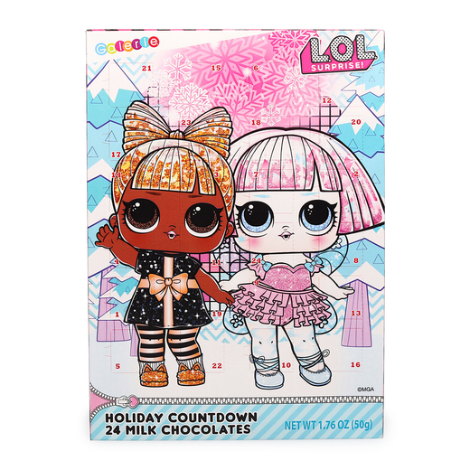 LOL Surprise Chocolate Christmas Countdown Calendar, 1.76 oz
