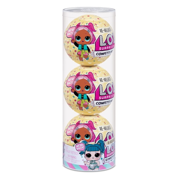 LOL Surprise! Confetti Pop 3-Pack Dolls, Glamstronaut, Great Gift for Kids Ages 4-6+