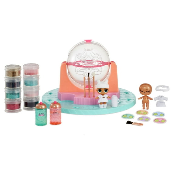 LOL Surprise! DIY Glitter Factory Playset, Includes Exclusive Doll, 4 Glitter Colors