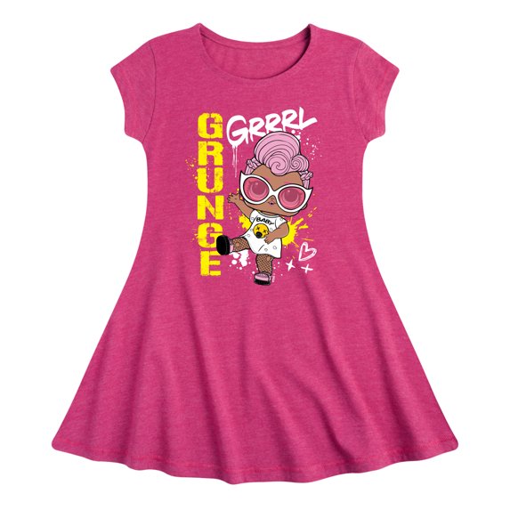 LOL Surprise! Doll - Grunge Grrrl - Toddler & Youth Girls Fit & Flare Dress