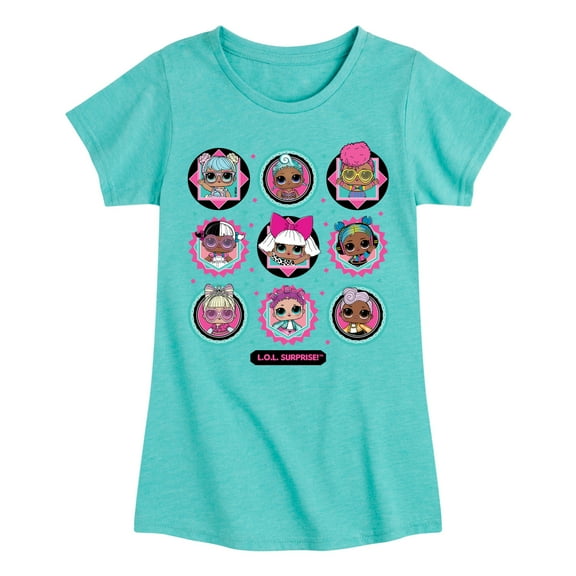 LOL Surprise! Dolls - All Dolls Together - Toddler & Youth Girls Short Sleeve Graphic T-Shirt