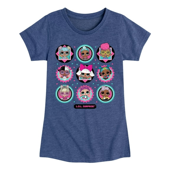 LOL Surprise! Dolls - All Dolls Together - Toddler & Youth Girls Short Sleeve Graphic T-Shirt