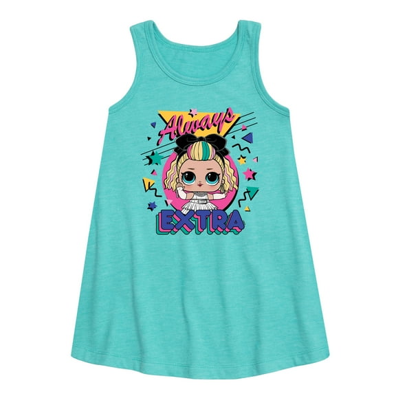 LOL Surprise! Dolls - Always Extra - Retro Shapes & Colors - Toddler & Youth Girls A-line Dress