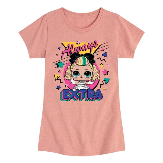 LOL Surprise! Dolls - Always Extra - Retro Shapes & Colors - Toddler & Youth Girls Short Sleeve Graphic T-Shirt