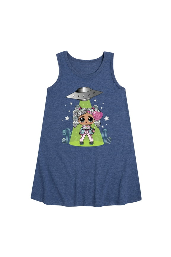 LOL Surprise! Dolls - Astro Alien Doll - Spacecraft - Toddler & Youth Girls A-line Dress