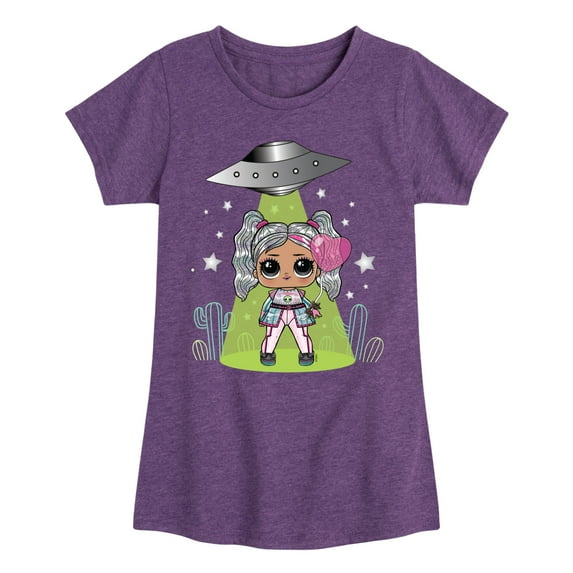 LOL Surprise! Dolls - Astro Alien Doll - Spacecraft - Toddler & Youth Girls Short Sleeve Graphic T-Shirt