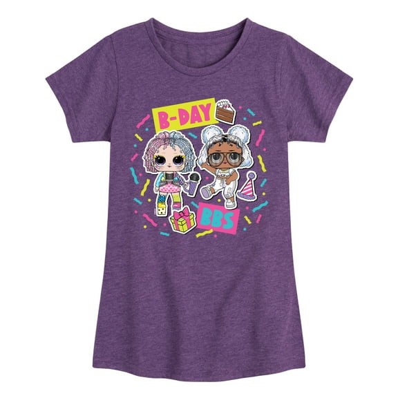 LOL Surprise! Dolls - B-Day BBS - Celebrate - Toddler & Youth Girls Short Sleeve Graphic T-Shirt