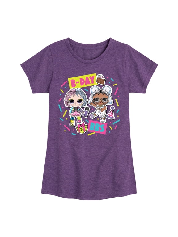 LOL Surprise! Dolls - B-Day BBS - Celebrate - Toddler & Youth Girls Short Sleeve Graphic T-Shirt