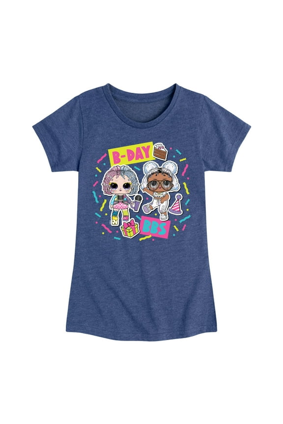 LOL Surprise! Dolls - B-Day BBS - Celebrate - Toddler & Youth Girls Short Sleeve Graphic T-Shirt