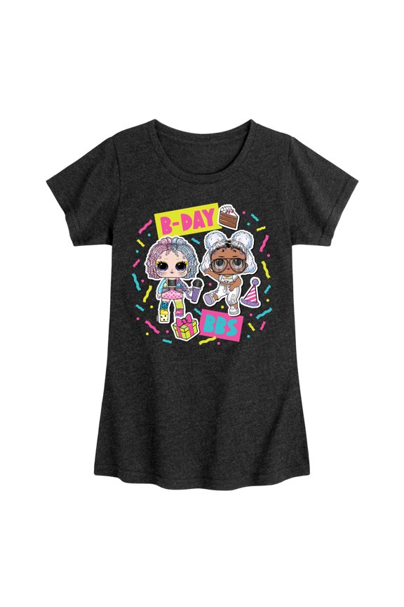 LOL Surprise! Dolls - B-Day BBS - Celebrate - Toddler & Youth Girls Short Sleeve Graphic T-Shirt