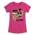 thumbnail image 1 of LOL Surprise! Dolls - BFF 4LYFE - Fit Queen & Foxy - Toddler & Youth Girls Short Sleeve Graphic T-Shirt, 1 of 4