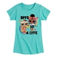 thumbnail image 1 of LOL Surprise! Dolls - BFF 4LYFE - Fit Queen & Foxy - Toddler & Youth Girls Short Sleeve Graphic T-Shirt, 1 of 4