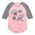 thumbnail image 1 of LOL Surprise! Dolls - BFFS 4 EVA - Besties - Toddler & Youth Girls Raglan Graphic T-Shirt, 1 of 5