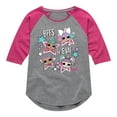 thumbnail image 1 of LOL Surprise! Dolls - BFFS 4 EVA - Besties - Toddler & Youth Girls Raglan Graphic T-Shirt, 1 of 5