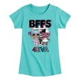 thumbnail image 1 of LOL Surprise! Dolls - BFFS 4Eva Bon Bon & Snuggle Babe - Toddler & Youth Girls Short Sleeve Graphic T-Shirt, 1 of 4