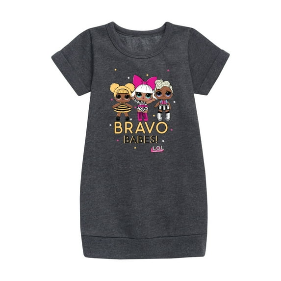 LOL Surprise! Dolls - Bravo Babes - Toddler & Youth Girls Fleece Dress