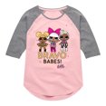 thumbnail image 1 of LOL Surprise! Dolls - Bravo Babes - Toddler & Youth Girls Raglan Graphic T-Shirt, 1 of 5