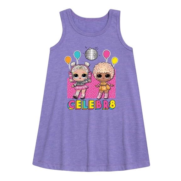 LOL Surprise! Dolls - Celebr8 - Dance & Party Queens - Toddler & Youth Girls A-line Dress