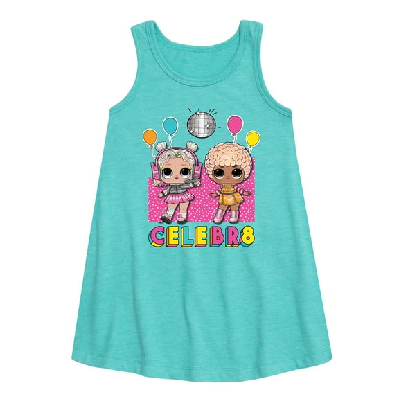 LOL Surprise! Dolls - Celebr8 - Dance & Party Queens - Toddler & Youth Girls A-line Dress