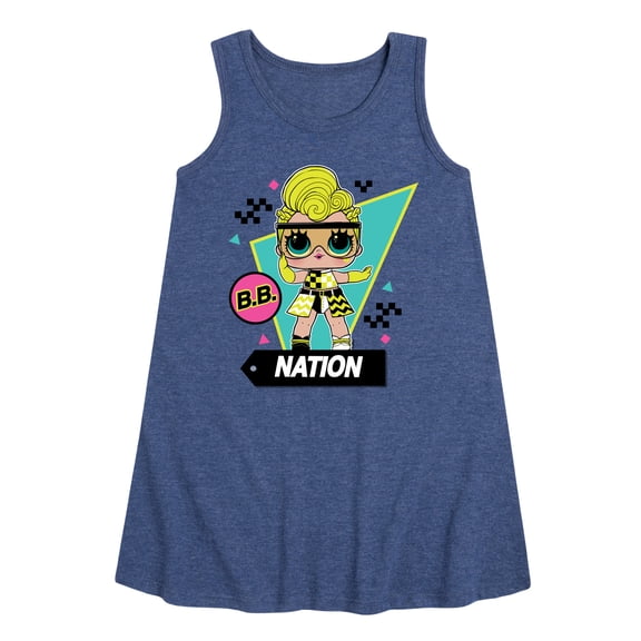 LOL Surprise! Dolls - Cotton Candy - Toddler & Youth Girls A-line Dress