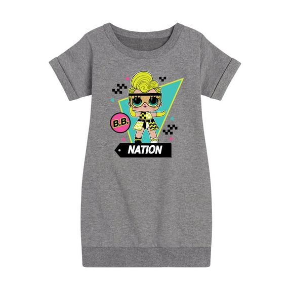 LOL Surprise! Dolls - Cotton Candy - Toddler & Youth Girls Fleece Dress