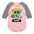 thumbnail image 1 of LOL Surprise! Dolls - Cotton Candy - Toddler & Youth Girls Raglan Graphic T-Shirt, 1 of 4