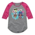 thumbnail image 1 of LOL Surprise! Dolls - Dance Party - Let's Celebrate - Toddler & Youth Girls Raglan Graphic T-Shirt, 1 of 3