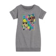 thumbnail image 1 of LOL Surprise! Dolls - Dance Queens - Toddler & Youth Girls Fleece Dress, 1 of 1