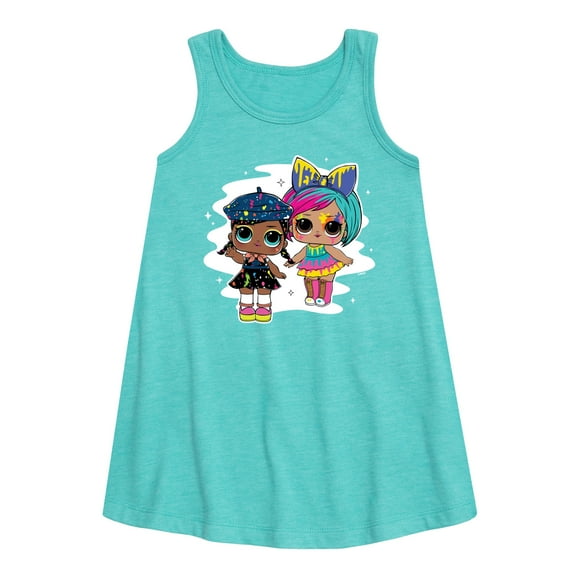 LOL Surprise! Dolls - Drip Drop Painting Girls - Toddler & Youth Girls A-line Dress