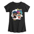 thumbnail image 1 of LOL Surprise! Dolls - Drip Drop Painting Girls - Toddler & Youth Girls Short Sleeve Graphic T-Shirt, 1 of 5